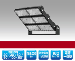 スポーツ施設向けLED投光器