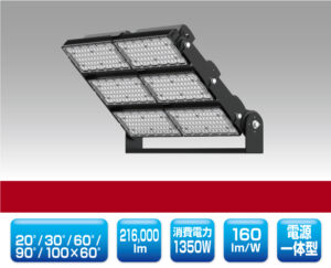 スポーツ施設向けLED投光器